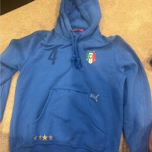Puma Men's Blue Italy Hoodie